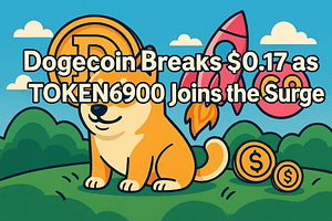 Bitcoin Moves Up, Dogecoin Surges Above Key $0.17 Mark; Token6900 Set to Explode
