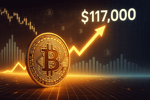 Bitcoin Short-Term Upper Bound Is $117,000, Glassnode Says