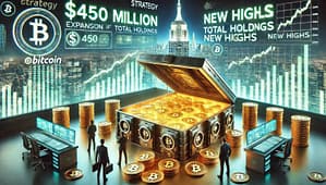 Strategy Expands Bitcoin Treasury: $450 Million Purchase Sends Total Holdings To New Highs
